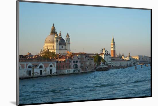 Salute Church, Doge's Palace, St. Mark's tower and basin, Venice Lagoon, Venice, Italy-Carlo Morucchio-Mounted Photographic Print