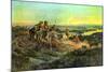 Salute of the Robe Trade-Charles Marion Russell-Mounted Art Print