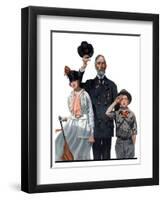 "Salute to Colors", May 12,1917-Norman Rockwell-Framed Giclee Print