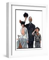 "Salute to Colors", May 12,1917-Norman Rockwell-Framed Giclee Print