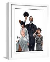 "Salute to Colors", May 12,1917-Norman Rockwell-Framed Giclee Print