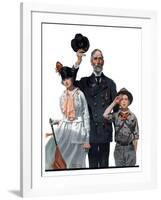 "Salute to Colors", May 12,1917-Norman Rockwell-Framed Giclee Print