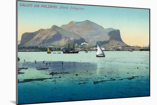 Saluti Da Palermo, Sicily, Italy-null-Mounted Art Print