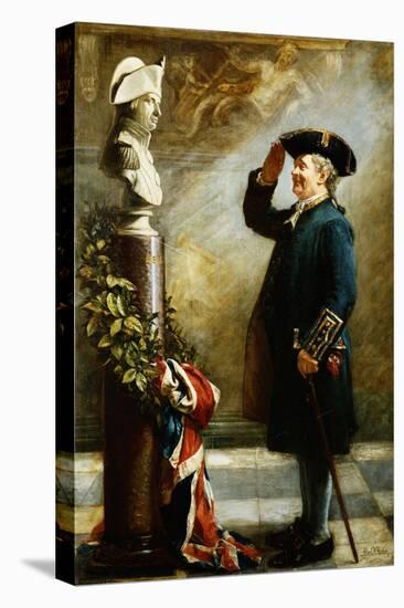 Saluting the Admiral-Albert William Holden-Stretched Canvas