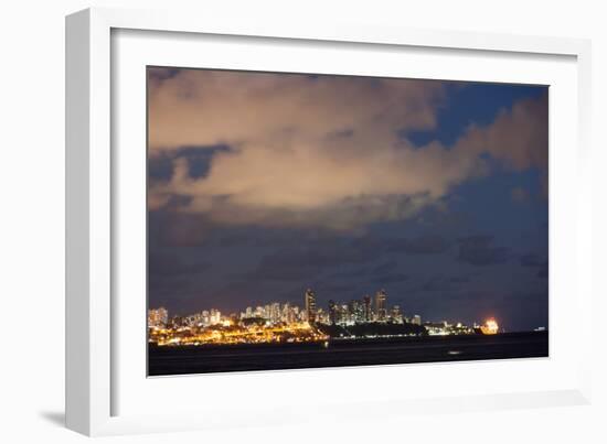 Salvador City at Night-Alex Saberi-Framed Photographic Print