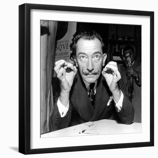 Salvador Dali 1956-null-Framed Photo