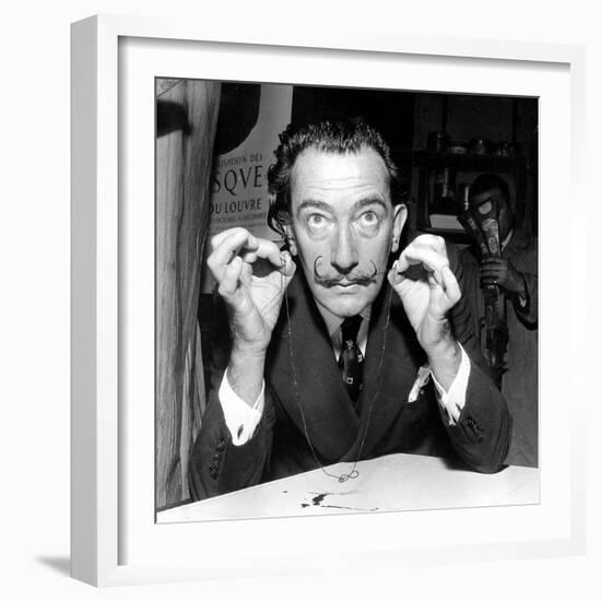 Salvador Dali 1956-null-Framed Photo