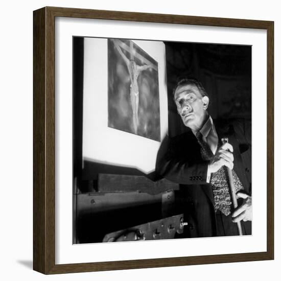 Salvador Dali 1965-null-Framed Photo