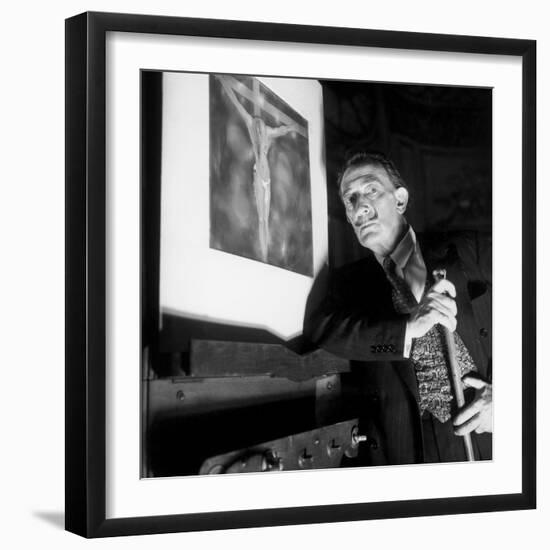 Salvador Dali 1965-null-Framed Photo