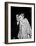 Salvador Dali and Mia Farrow at the Premiere of the Film "The Night of the Generals", Paris-null-Framed Photo