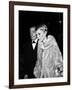 Salvador Dali and Mia Farrow at the Premiere of the Film "The Night of the Generals", Paris-null-Framed Photo