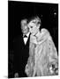Salvador Dali and Mia Farrow at the Premiere of the Film "The Night of the Generals", Paris-null-Mounted Photo