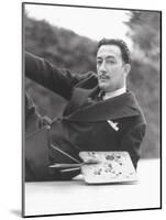 Salvador Dali B&W Portait-null-Mounted Photographic Print