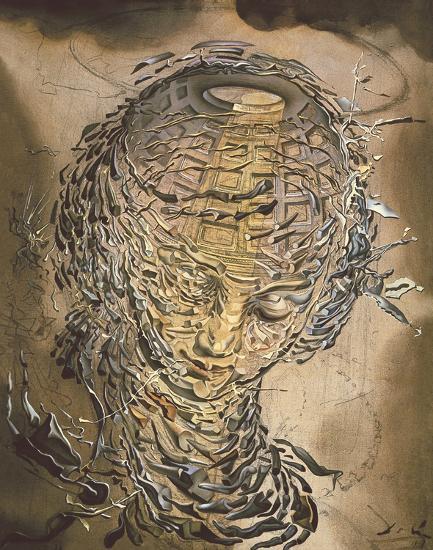 Exploding Head Dali Exploding Raphaelesque Head Giclee Print - Salvador Dali | AllPosters.com