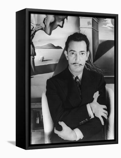 Salvador Dalí. Off Set From "Spellbound" 1945"-null-Framed Stretched Canvas