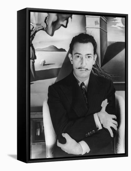 Salvador Dalí. Off Set From "Spellbound" 1945"-null-Framed Stretched Canvas