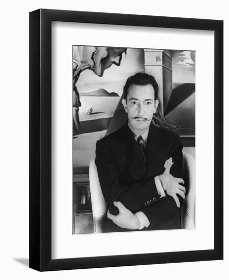 Salvador Dalí. Off Set From "Spellbound" 1945"-null-Framed Photographic Print