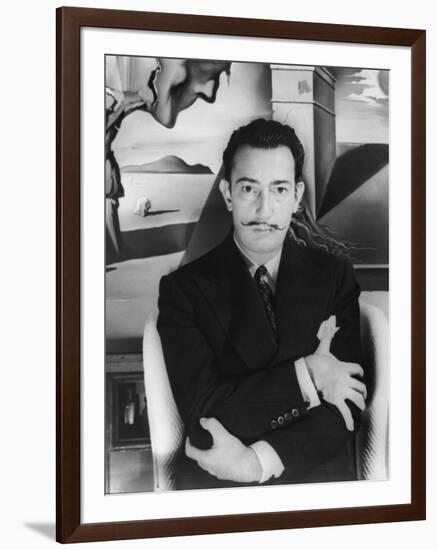 Salvador Dalí. Off Set From "Spellbound" 1945"-null-Framed Photographic Print