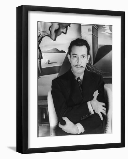 Salvador Dalí. Off Set From "Spellbound" 1945"-null-Framed Photographic Print