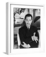 Salvador Dalí. Off Set From "Spellbound" 1945"-null-Framed Photographic Print