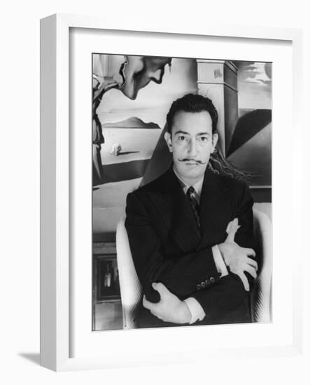 Salvador Dalí. Off Set From "Spellbound" 1945"-null-Framed Photographic Print