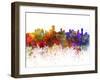 Salvador De Bahia Skyline in Watercolor Background-paulrommer-Framed Art Print