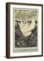 Salvage from Paraphrase on the Discovery of a Glove, Pub. 1881, 1878-Max Klinger-Framed Giclee Print