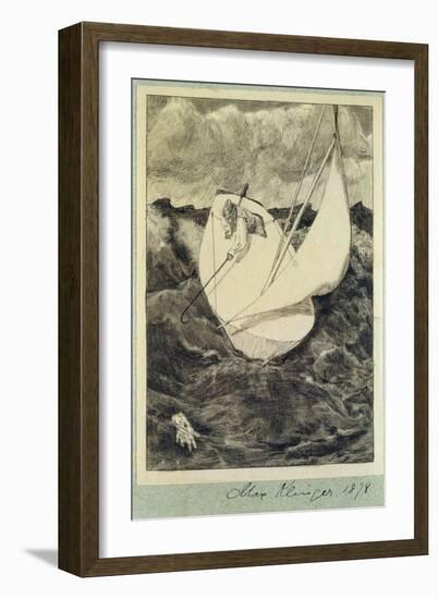 Salvage from Paraphrase on the Discovery of a Glove, Pub. 1881, 1878-Max Klinger-Framed Giclee Print