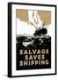 Salvage Saves Shipping-E. Oliver-Framed Art Print