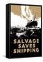 Salvage Saves Shipping-E. Oliver-Framed Stretched Canvas