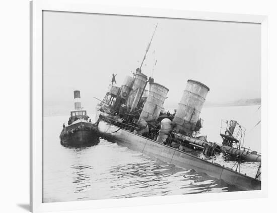 Salvaging the German Fleet-null-Framed Photographic Print