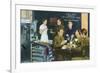 Salvation Army Famous Doughnut USO Club Scene-Lantern Press-Framed Premium Giclee Print