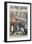 Salvation Army March Led by a Drummer Being Barracked by Onlookers in Paris, 1892-null-Framed Giclee Print