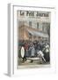 Salvation Army March Led by a Drummer Being Barracked by Onlookers in Paris, 1892-null-Framed Giclee Print