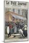 Salvation Army March Led by a Drummer Being Barracked by Onlookers in Paris, 1892-null-Mounted Giclee Print