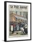 Salvation Army March Led by a Drummer Being Barracked by Onlookers in Paris, 1892-null-Framed Giclee Print