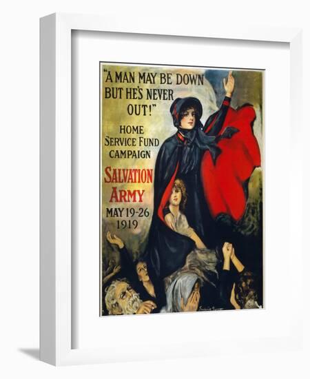 Salvation Army Poster, 1919-Frederick Duncan-Framed Premium Giclee Print