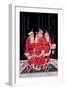 Salvation Army Santas-null-Framed Art Print