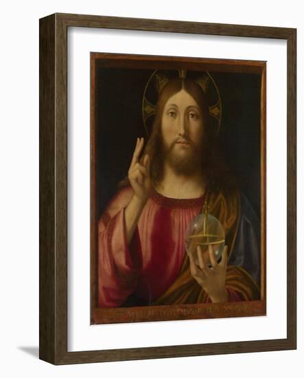 Salvator Mundi, 1519-Andrea Previtali-Framed Giclee Print