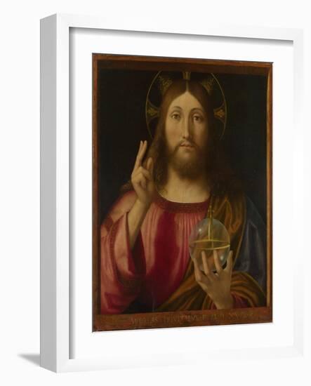 Salvator Mundi, 1519-Andrea Previtali-Framed Giclee Print