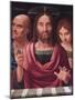 Salvator Mundi between Saints Peter and John, C.1507 (Oil on Wood)-Fernando Yanez De Almedina-Mounted Giclee Print