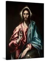 Salvator Mundi (El Salvado)-El Greco-Stretched Canvas