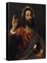 Salvator Mundi (Saviour of the World), C. 1570-Titian (Tiziano Vecelli)-Stretched Canvas