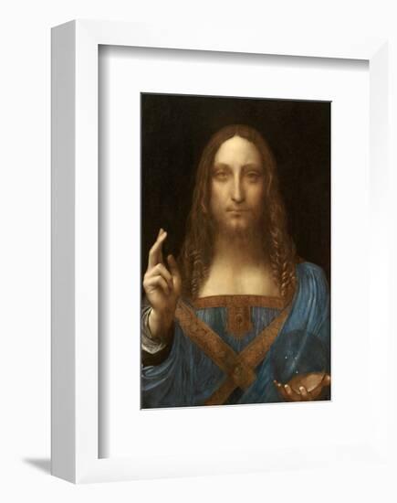 Salvator Mundi-Leonardo Da Vinci-Framed Art Print