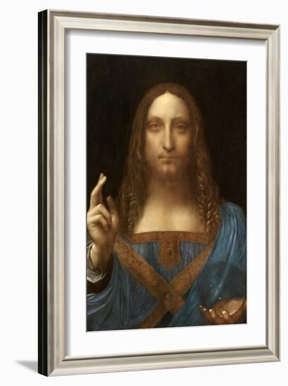 Salvator Mundi-Leonardo Da Vinci-Framed Art Print