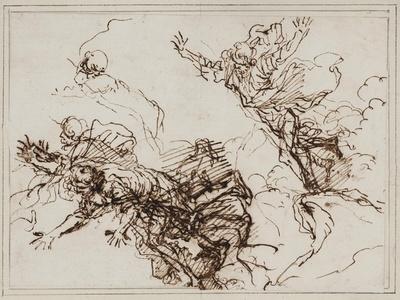 Studies for the Death of Empedocles, after 1666
