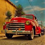 Desert Scene with Classic Truck in America-Salvatore Elia-Photographic Print