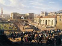 Opening of Railway Line from Naples to Portici, 1840-Salvatore Fergola-Giclee Print