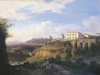 Italy, Naples, View of Villa Ruffo Homestead in Capodimonte, 1826-Salvatore Fergola-Giclee Print