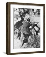 Salvatore Giuliano Pointing a Pistol, 1937-Armando Bruni-Framed Photographic Print